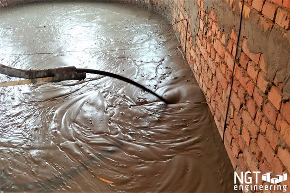 Влаштування нижнього шару стяжки підлог